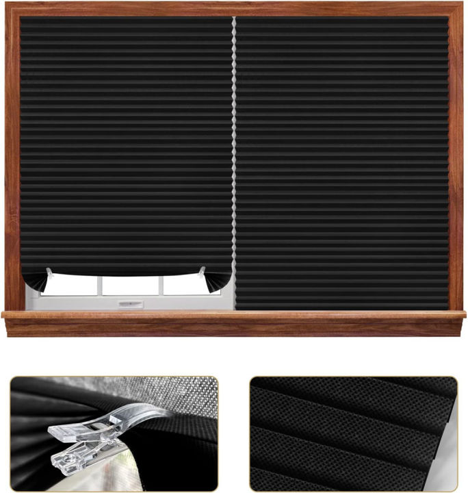 1Pc%20Shades%20Self-adhesive%20Half%20Windows%20Nonwoven%20Folding%20Curtain%20Bathroom%20Balcony%20Living%20Room%20Balcony%20Curtains%20Pleated%20Blinds%20-%20Image%203