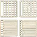 4Pcs 4 Style Speedy Spread Journal Stencils Calendar Tools Templates DIY Journals Notebook Schedule Templates for Journaling. 