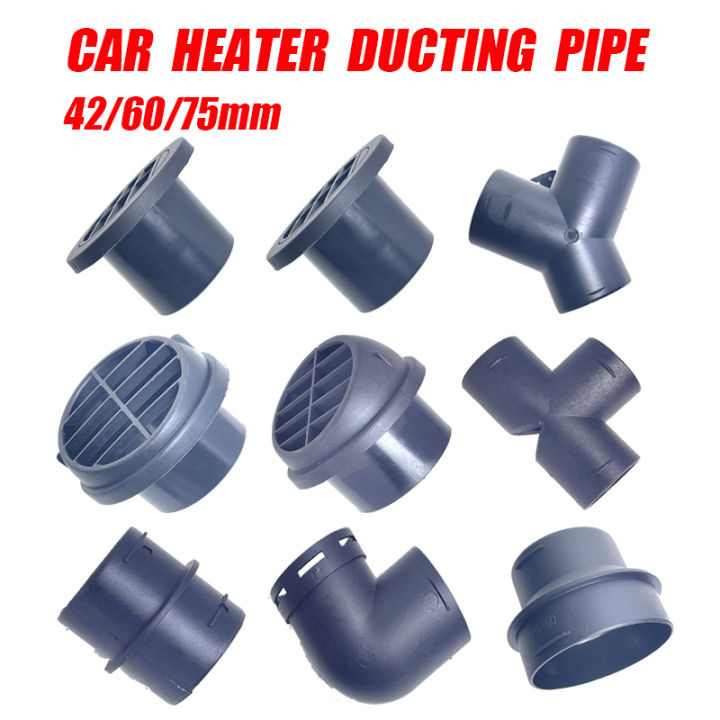 Air Vent Ducting Y T L Flat Piece Elbow Pipe Outlet Exhaust Joiner Connector For Webasto Eberspaecher Diesel Parking Heater