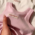 Fashion Children T-shirt For Girls Boys Cotton Vest Tops Kids Summer Clothes Sleeveless T-shirt.