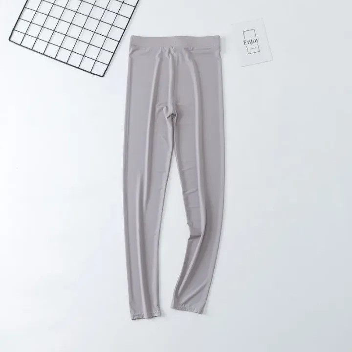 Nylon%20Ice%20Silk%20Leggings%20Women%20High%20Waist%20Big%20Size%20Tights%20Elastic%20Slim%20Outside%20Wearing%20Pants%20Summer%20Thin%20Style%20Leggings%20-%20Image%206