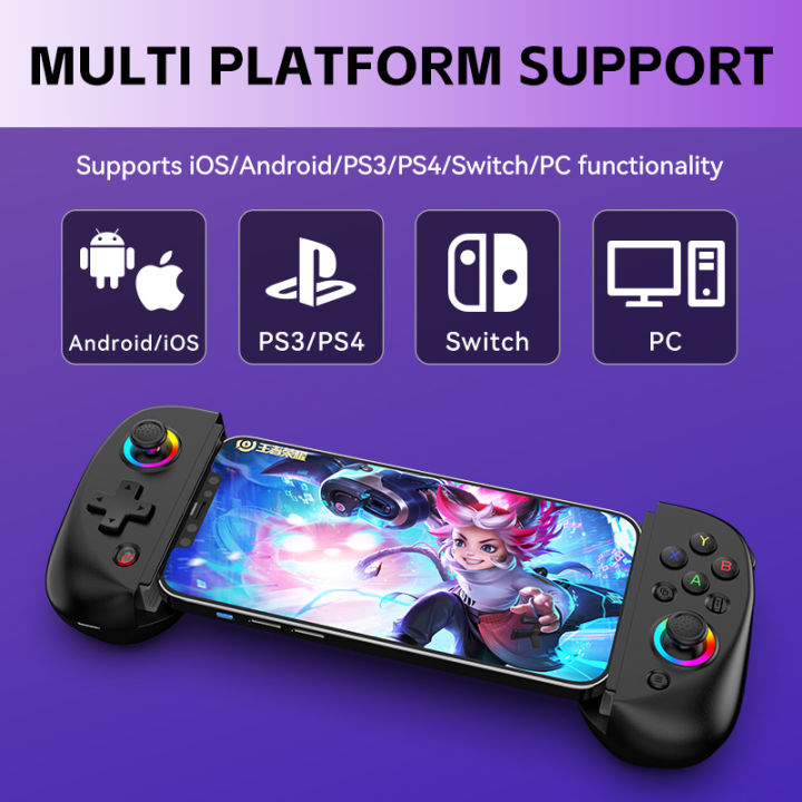 BSP D8 RGB tablet Controller Wireless handle for Switch game Bluetooth ...