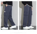 Becoolman-style pants American style fashion casual trousers men side pockets pants lightweight and breathable ice fiber design. 
