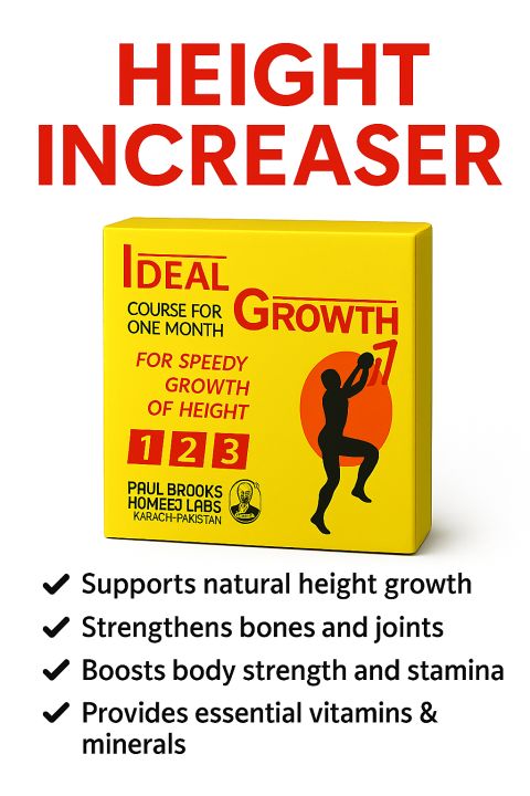 Height increaser homeopathic med  IDEAL GROWTH