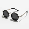 Protective Glasses Polarized Round Sunglasses ND9 Adjustable Dimming Sun Glasses Men Women Retro Punk Men's Fishing Eyeglasses.