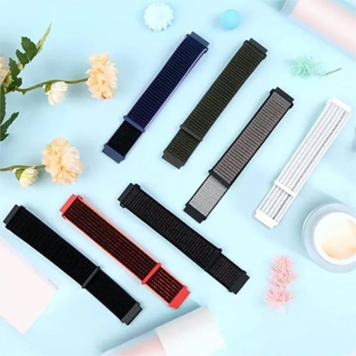 Nylon%20loop%20For%20Samsung%20Galaxy%20Watch%206%205%20Pro/4/classic/gear%20s3%20frontier/active%20Sport%20Bracelet%20Huawei%20watch%20gt2%203%2022mm%2020mm%20Strap%20-%20Image%203