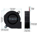 DC 5V 12V 24V 50x50x15mm Brushless Centrifugal Cooler 2Pin Radial Fan 5015 Turbo Blower 5cm 50mm Radiator for 3D Printer Cooling. 