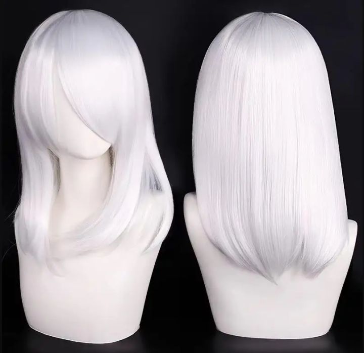 QQXCAIW%20High%20Quality%2040cm%20Medium%20Cosplay%20Wig%20With%20Bang%20Black%20Blond%20Pink%20Red%20Blue%20Purple%20Heat%20Resistant%20Synthetic%20Hair%20Wigs%20-%20Image%203