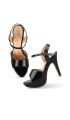 Black Color Nicola High Heeled Sandals For Women. 