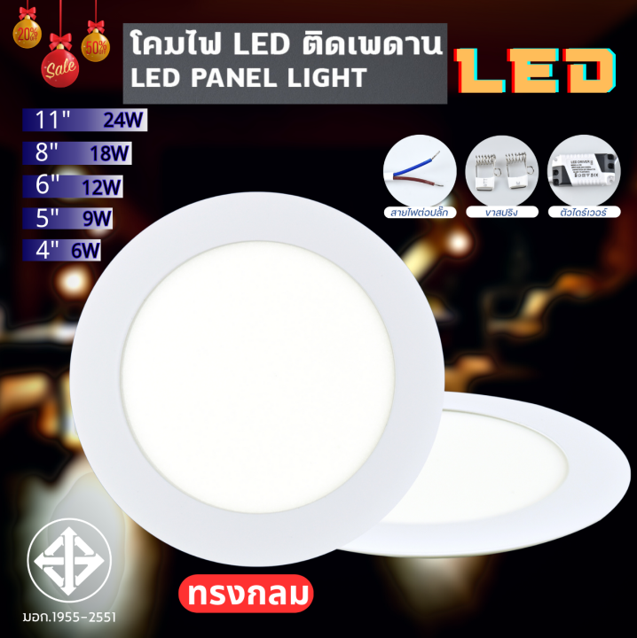LED Panel Light 6W 9W 12W 18W 24W