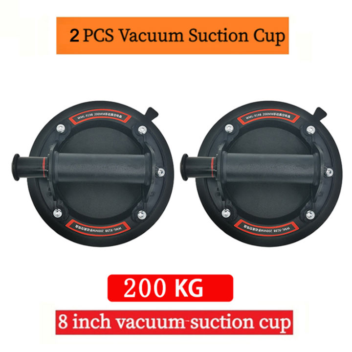 Glass Suction Cup 8 inch 2 Pack Vacuum Suction Cups to Lift Large Glass ...