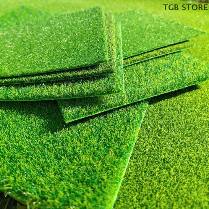 1/2PCS 15/30cm 3mm 5mm 8mm Thick Artificial Square Grass Mat Lawn Carpet DIY Project Model Scene Railway Layout Accessories