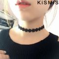 KISMIS 6Pcs/Set Black Lace Chokers Necklace Set Vintage Gothic Punk Elastic Necklace Women'S Jewelry 1Sets. 