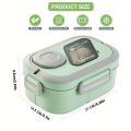 1PC Convenient Insulated Lunch Box, European Oval Sealed Fresh-keeping Lunch Box, Double-layer Household Adult Bento Box. 
