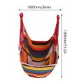 Canvas Hanging Hammock Chair Hanging Rope Swing Bed 200KG Load Bearing For Outdoor Garden Porch Beach Camping Travel no cushion. 