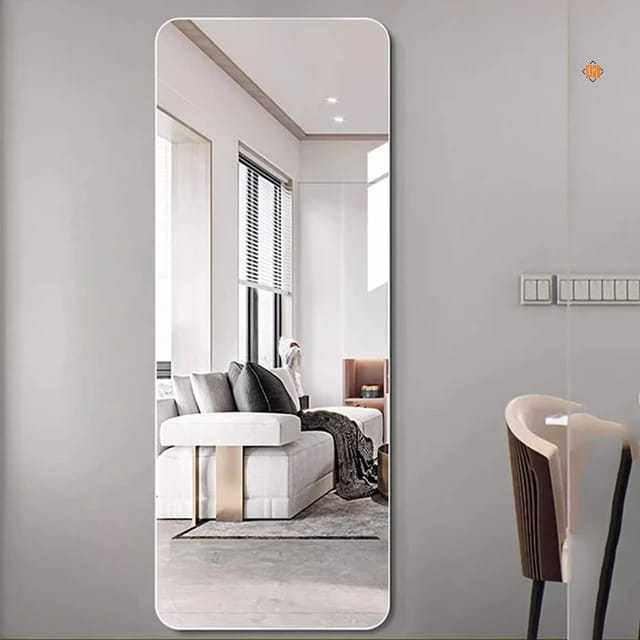 Self adhesive wall mirror sticker rectangle shape Daraz.lk