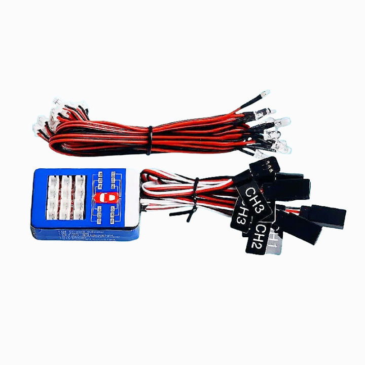 Tamiya Remote Control Model Car 12 LED Light Group Three-Way Controllable Turn Signal Simulation Linkage for RC Cars