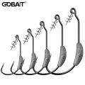 Jig Crank Head Barbed Hook 2g 3g 5.25g 7g Soft Lure Worm Offset Fishhook Spring Lock Pin Pesca for Texas Rigs Fishing Tackle. 