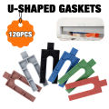 Professional Plastic Tile Leveling Spacers, U-Shaped Glazing Blocks, Smooth Surface, Reusable, For Floor Wall Tile Gap Fixing. 
