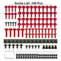 195PCS M5 M6 Screws Motorcycle Bolts Screws Fair Bolt For YAMAHA YZF R1 R15 R25 R3 R6 R125 R15 R25 MT03 MT07 MT10 Suzuki GSXR. 
