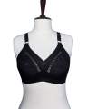 Soft Cotton Embroided Bra For Women With Support Belt, Fancy Cotton Brazier. 