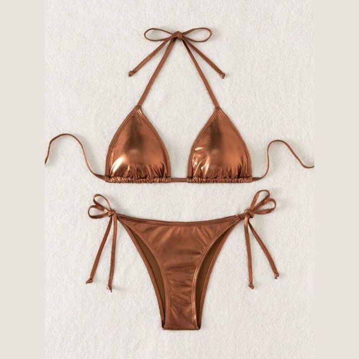 Melted Magic Bikini Transparent Bikini Suit For Women Ladies and Girls Stylish Thongs with Bra Set Fashionable & Trendy Costumes Lace Transparent Lingerie From Shilpiana ( Black, Blue, Red, Golden, Purple & Rose)