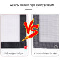 Zipper Screen Door Net U-Shaped Thicken Anti-mosquito Keeping Cats Dogs Running Out Resistant Mesh for Home Bedroom Living Room. 