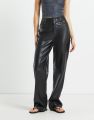 Straight Cut Leather Pant For Ladies By Kabs Kouture. 