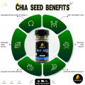 Spices.PK Organic Chia Seeds 125g Value Pack – Pure Tukhm-e-Sharbati – Rich in Fiber, Omega-3 & Protein for Weight Management & Digestion. 