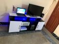 ImKamp  Gaming Room Furniture Console Modern LED TV Stand White TV Cabinet upto 60 inches. 