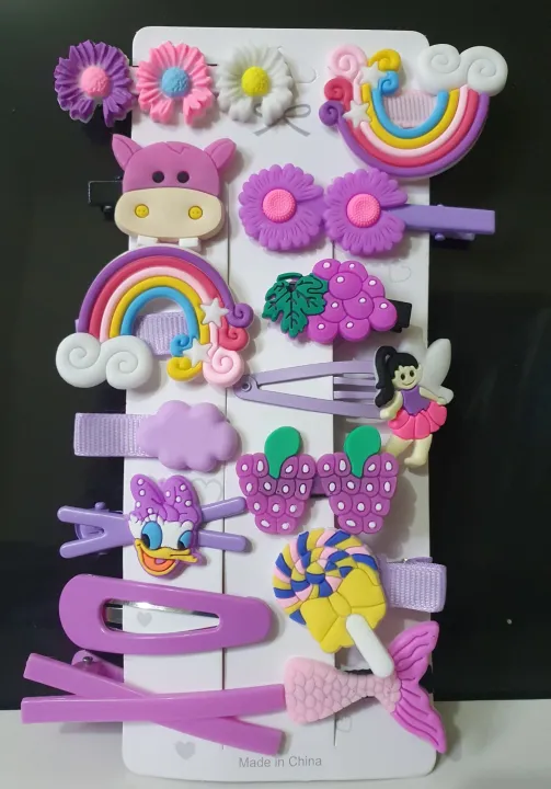 14%20pieces/set%20Cartoon%20Hair%20Clips%20For%20Girls%20/%20Rainbow%20Hair%20pins/Clips%20/Colorful%20Girls%20Hairgrips%20-%20Image%202
