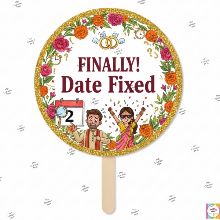 CUSTOMIZED%20Date%20Fixed%20Cupcake%20&%20Mithai%20Toppers%20-%20Digital%20Print%20Baat%20Pakki%20Cake%20Decoration%20(Pack%20of%206%20-%202.5%20inches%20OR%20Single%206x4%20Inch%20Big%20Topper)%20for%20Engagement%20-%20Image%202