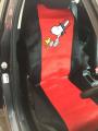 Genuine copyright car seat cover Snoopy front cover car seat cover for 1 seat red Snoopy Peanuts gang 1 piece car seat cover red. 