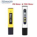 ADVANCED™ PH Meter & TDS Meter Combo Pack for Water Purity Testing Portable Tester Pen Types Meters. 