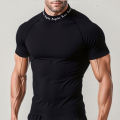 Men Bodybuilding Quick Dry Casual Compression Short Sleeve T-Shirt Man Gym Fitness Clothing Sport Running Workout Tee Sweatshirt. 