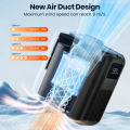 Warmco Portable Fan 10000mAh Rechargeable Mini Waist Fan 4 Speeds 6600RPM Wearable Belt/Neck Fan for Outdoor Jobsite Fishing. 