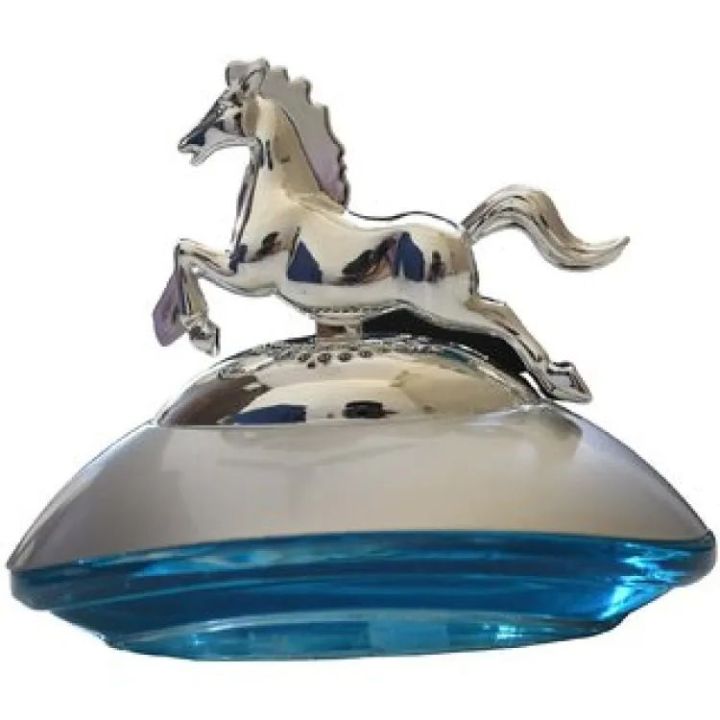 Dashboard Car Perfume Fragrance Horse Sculpture - Chrome (Air Freshener)