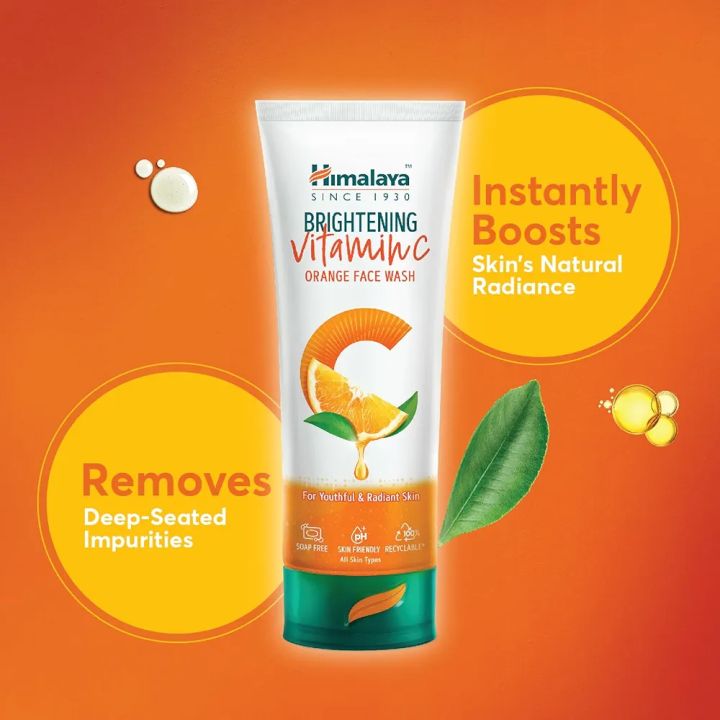 Himalaya%20Since%201930%20Brightening%20Vitamin%20C%20Orange%20Face%20Wash%20%E2%80%93%20100ml%20%7C%20Radiance%20&%20Glow%20for%20Dull%20Skin%20-%20Image%202