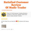 Pack of 20/40 pieces Trading Stickers Posters in 4x6 inch Traders wall room decor sticky sticker Posters. 