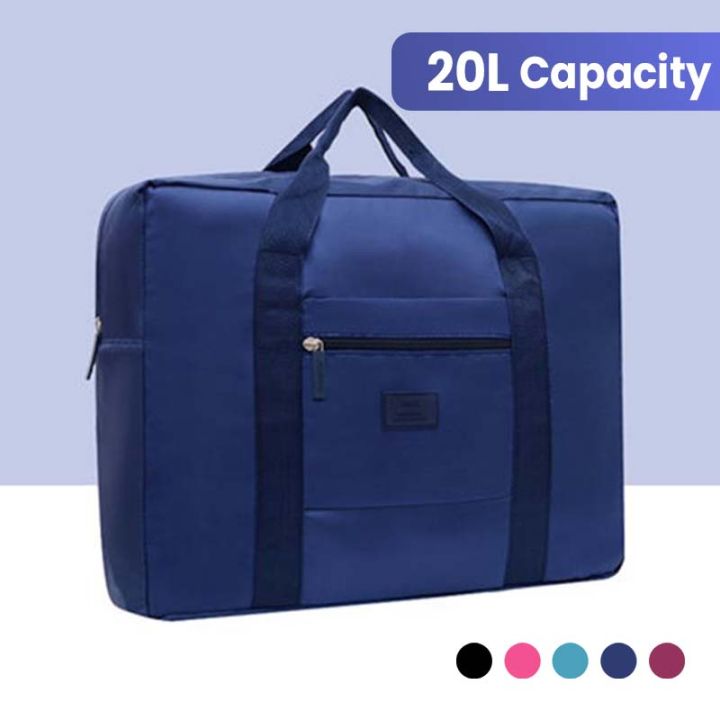 Unisex Foldable Duffel Bag: Lightweight, Compact Carry-On Tote for Weekenders & Overnight Trips