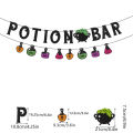 1pc Potion Bar Halloween Theme Party Decorations, Halloween Flags, Halloween Banners, Halloween Decorations for Background Walls. 