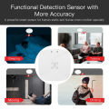 Smart Life Zigbee Human Presence Detector Tuya Wifi MmWave Radar Pir Montion Sensor With Luminance Detection For Smart Home. 