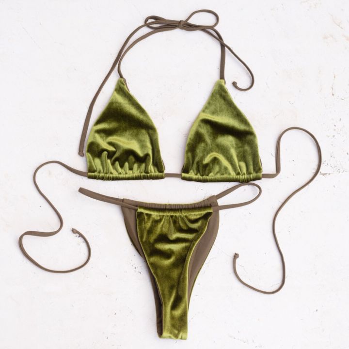 2026%20New%20Velvet%20Bikini%20Premium%20Women's%20Triangle-tie%20Solid-color%20Bikini%20Set%20for%20Beach%20Vacations%20and%20Seaside%20Wear%20-%20Image%206