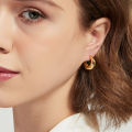 925 Sterling Silver plated Chunky Hoop Earrings for Women Geometric Circle Punk Ear Jewelry Party 2021 New Dropshipping.