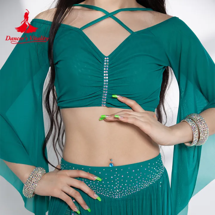 Belly%20Dance%20Costume%20Set%20for%20Women%20Half%20Sleeves%20Top+mesh%20AB%20Stones%20Long%20Skirt%202pcs%20Adult%20Oriental%20Belly%20Dancing%20Wear%20Clothing%20Set%20-%20Image%206