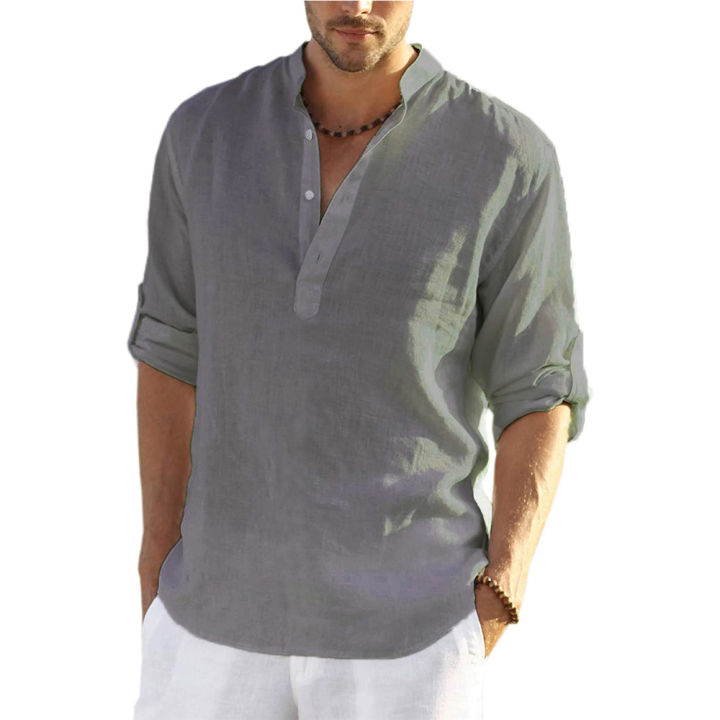 New%20Men's%20Casual%20Blouse%20Cotton%20Linen%20Shirt%20Loose%20Tops%20Long%20Sleeve%20Tee%20Shirt%20Spring%20Autumn%20Casual%20Handsome%20Men's%20Shirts%20-%20Image%208