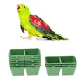 10 Pack Bird Parrot Food and Water Strong Plastic Bowl Cups Pigeons Cage Feeding Feeder Single/Double Lattice. 