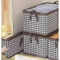 Foldable washable wadrobe Storage Box Folding Basket With Frame Clothing Organizer Drawer Cabinet Bin Containers For Wardrobe Bedroom Closet Home. 