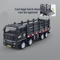 Simulation Transporter Container Truck Freight Vehicle Children Kids Pull Back Car Model Educational Toys for Boy Game . 