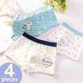 Boys Boxer Briefs Kids Cotton Underwear Breathable Baby Underpants Teenager Cartoon Print Soft Children Panties 2-14Y 2024 New. 